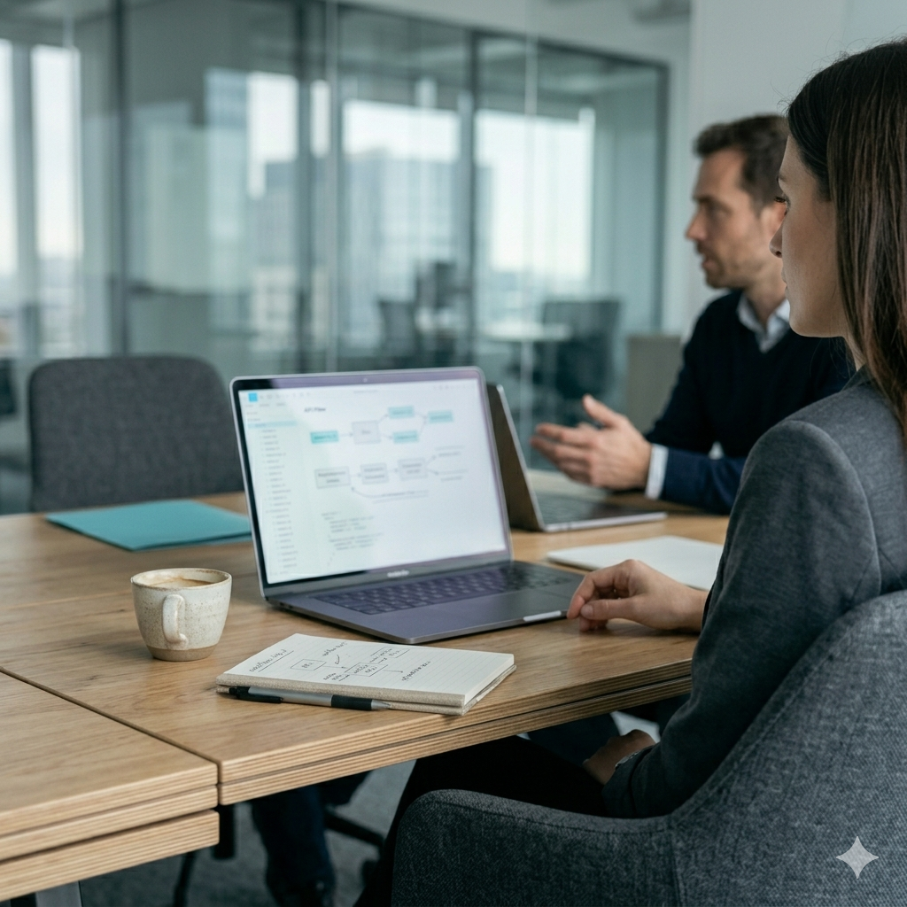 Neutrale Beratungsszene bei 5 Elements