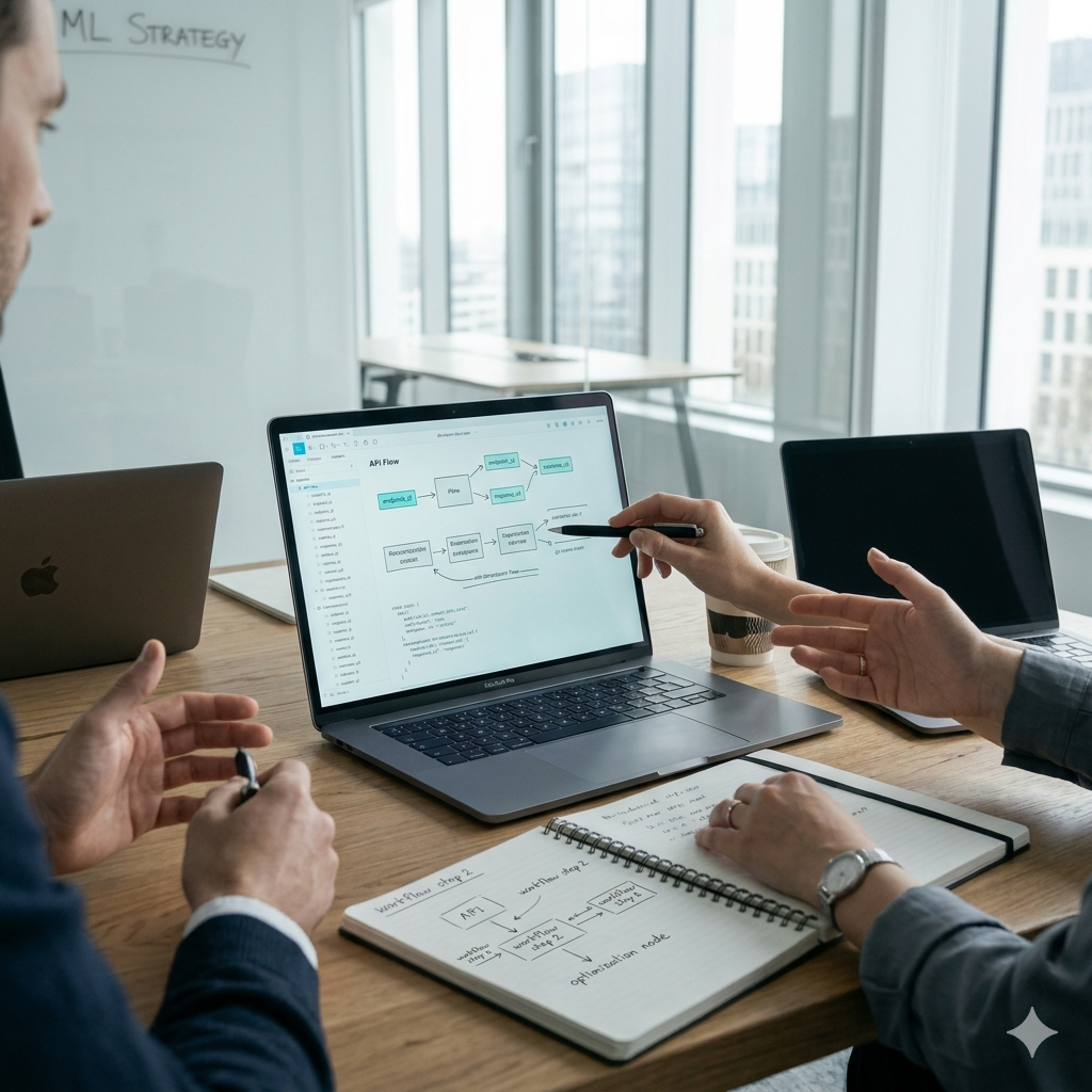 Neutrale technische Planungsszene bei 5 Elements